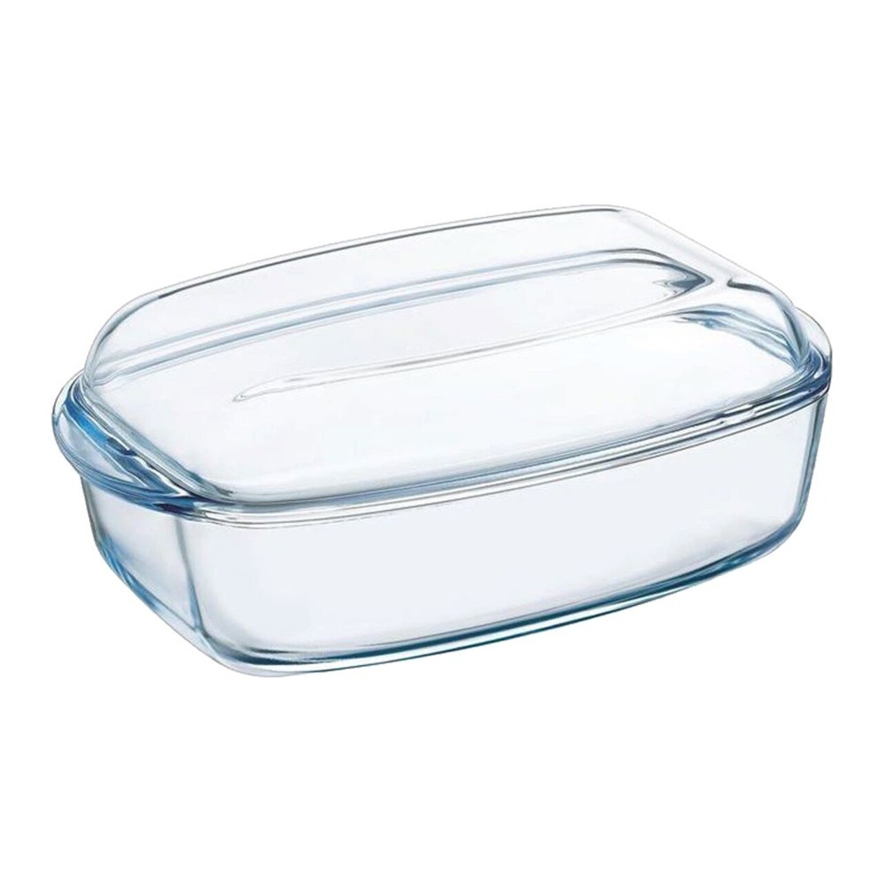 Vas dreptunghiular cu capac, din sticla termorezistenta, 4,4L + 2,3L, "Slow Cook" - Pyrex - imagine 4